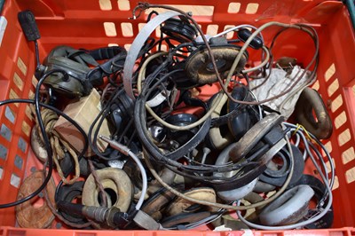 Lot 365 - A group of vintage headphones, predominantly...