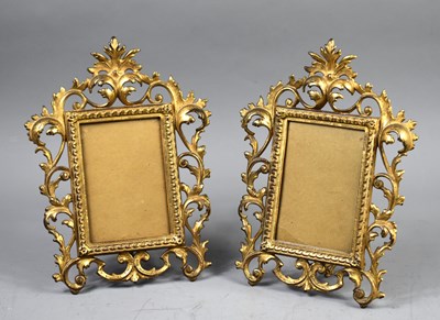 Lot 571 - A pair of antique Rocco revival gilt metal...