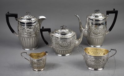 Lot 177 - A 19th century silver plated tea and coffee...