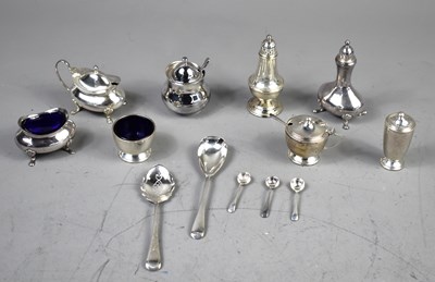 Lot 41 - A silver pepper shaker and two silver...