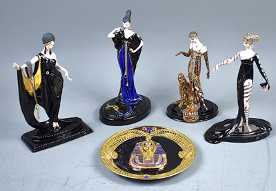 Lot 292 - A group of four Franklin Mint "House of Erte"...
