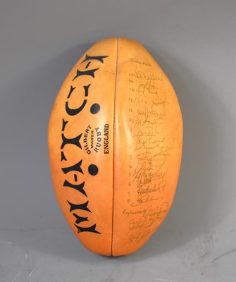 Lot 400 - A signed England rugby ball from the 1990's to...