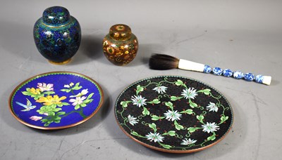 Lot 200 - A group of Chinese cloisonne enamel ware...