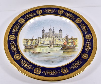 Lot 578 - A Coalport "Her Majesty's Tower of London"...