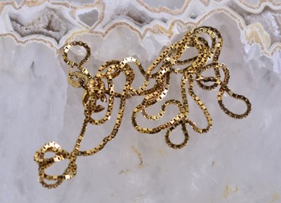 Lot 45 - A 9ct gold necklace, a/f, 2.6g.