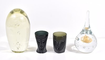 Lot 240 - A pair of Maleras "Lucifer" Schnapps glasses,...