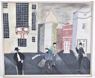 Lot 506 - A 20th century watercolour painting in the...