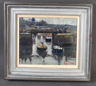 Lot 529 - Roger Dellar (British, b1949): Boats in...