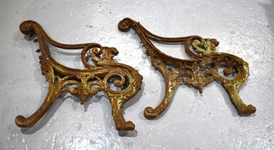 Lot 402 - A pair of Victorian Coalbrookdale style cast...