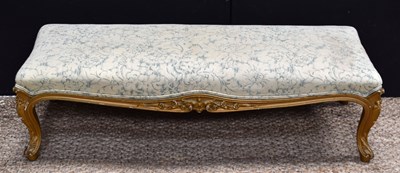 Lot 620 - A 19th century French Louis XV style giltwood...