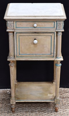 Lot 621 - An antique French Louis XVI style painted...