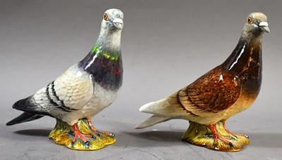 Lot 307 - Two Beswick pottery pigeons; both impressed to...