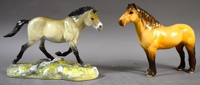 Lot 276 - Two Beswick Pottery figurines; a Fijord pony...