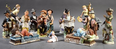 Lot 270 - A group of Continental bisque porcelain...