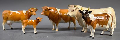 Lot 327 - A group of Beswick pottery figurines, to...