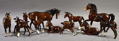 Lot 309 - A selection of Bay horses and foals, in...