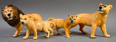 Lot 332 - A Beswick pottery group of figurines to...