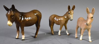Lot 278 - A group of Beswick pottery animal figurines,...