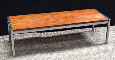 Lot 622 - A Mid-Century teak and chrome coffee table,...