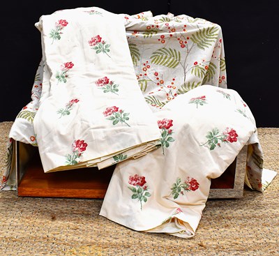 Lot 169 - A pair of Jane Churchill floral curtains,...