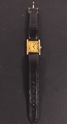 Lot 82 - A Must de Cartier Tank Vermeil vintage...