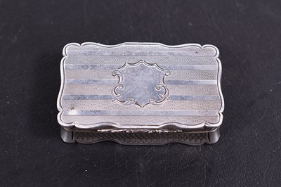 Lot 333 - A Nathanial Mills silver snuff box, with...
